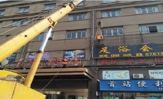 宜阳县安装较高的门店招牌有什么好的方法？